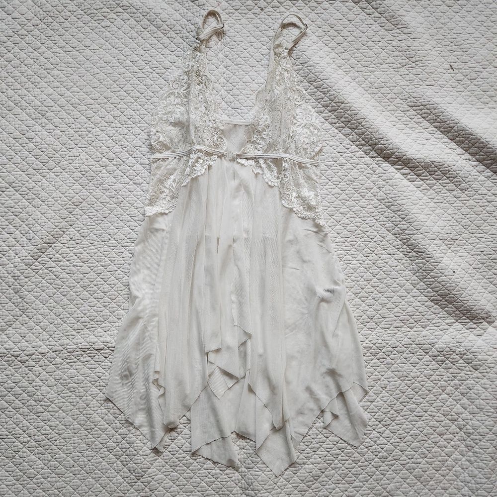 3/$20 Elegant White Lace Babydoll